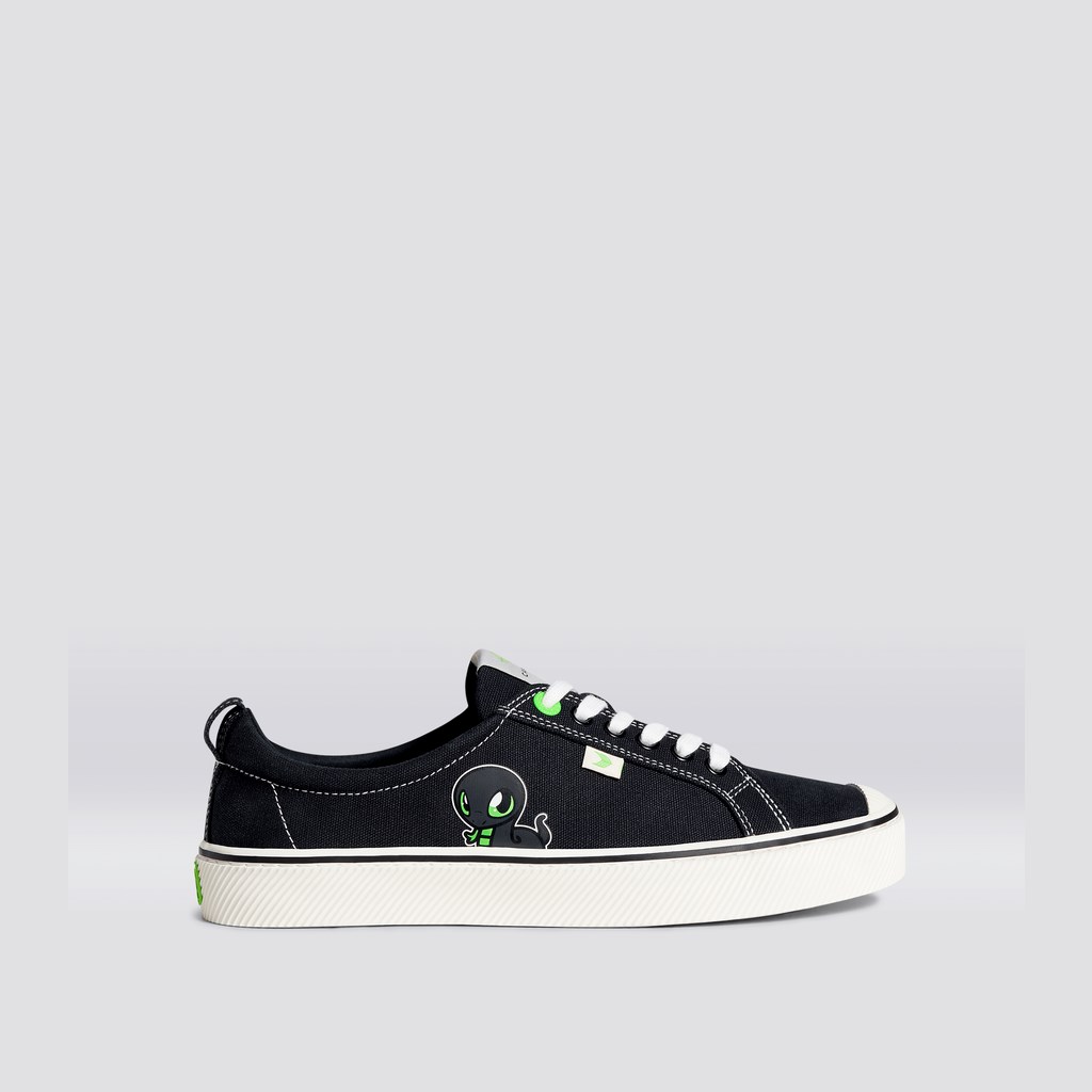 OCA LOW Cariuma Low Top Tela Vegan Noir Homme | OBZ-3555579